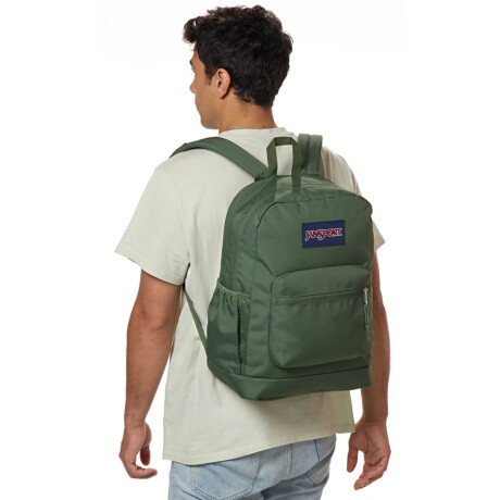 Mochila Escolar p/ Laptop Jansport Cross Town Plus Original Deep Juniper