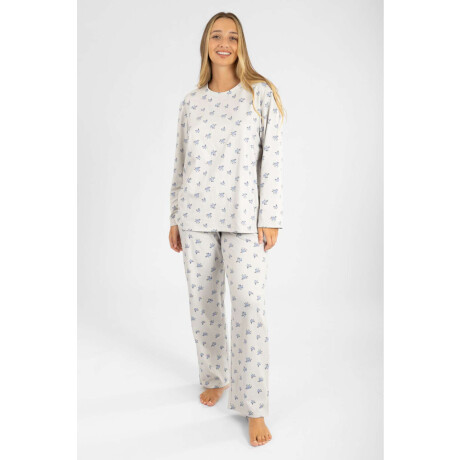 Pijama yummy brush fullprint Gris