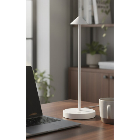 Lampara LED Recargable Portátil 29 cm BLANCO