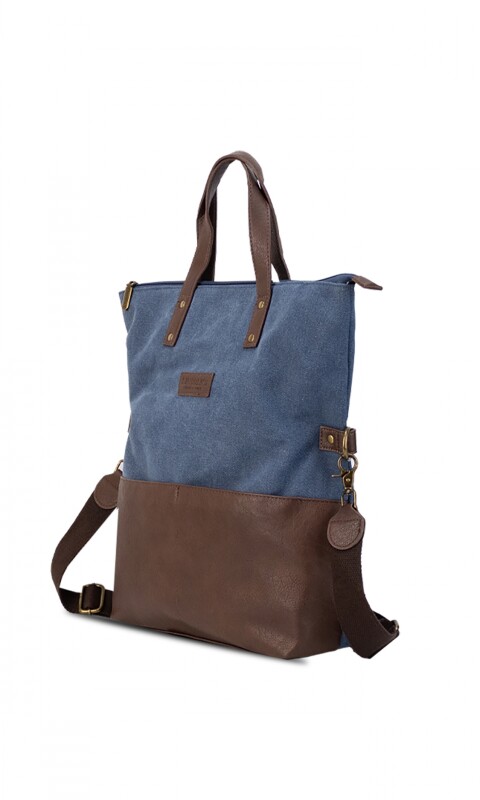CARTERA PERLA DENIM C/ CAFE