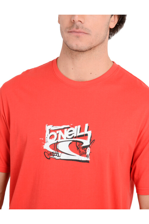 Remera O'Neill Brush Wave Rojo