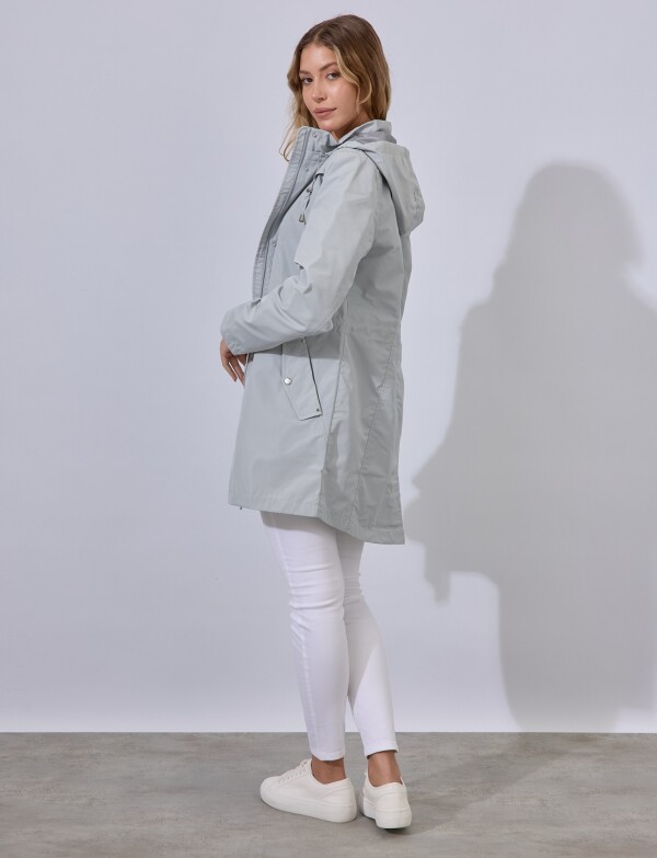 Gabardina Impermeable GRIS CLARO