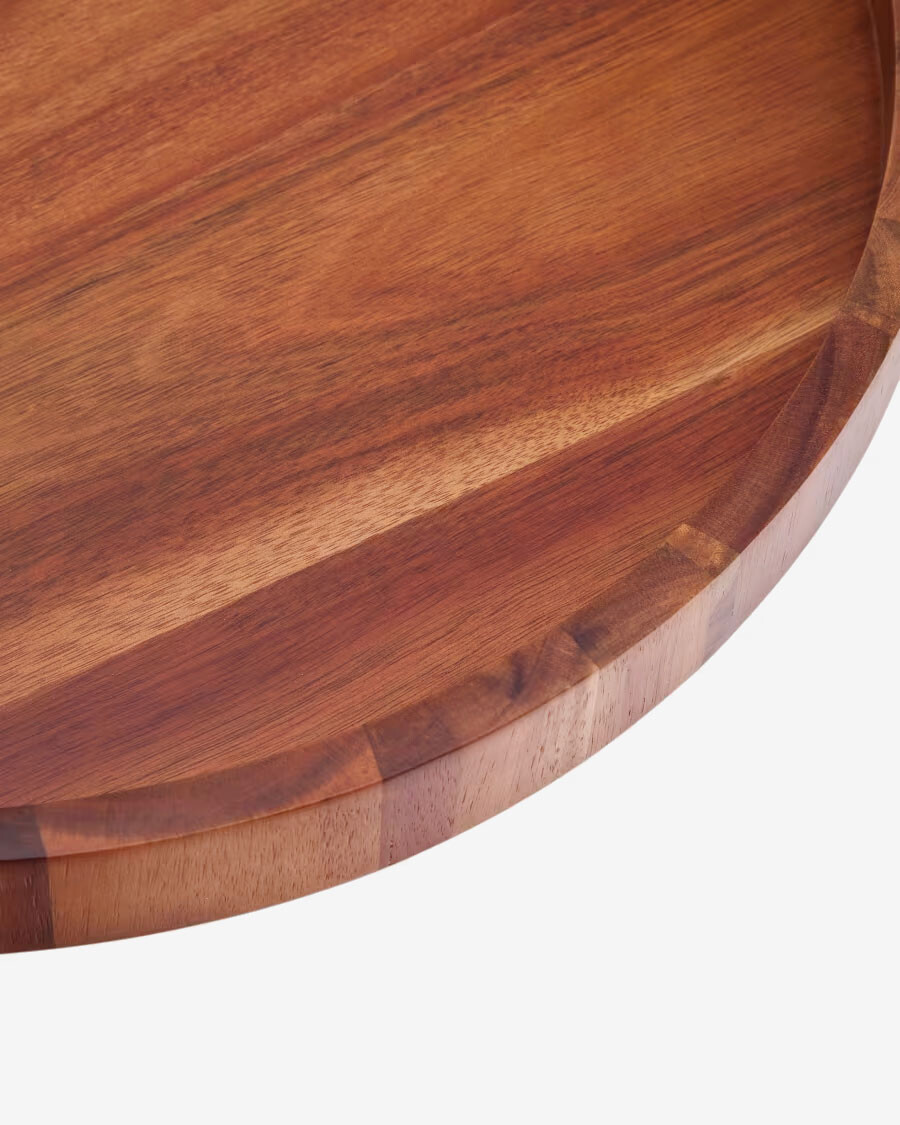 Bandeja Zoa de madera de acacia FSC 100% Ø50 cm Bandeja Zoa de madera de acacia FSC 100% Ø50 cm