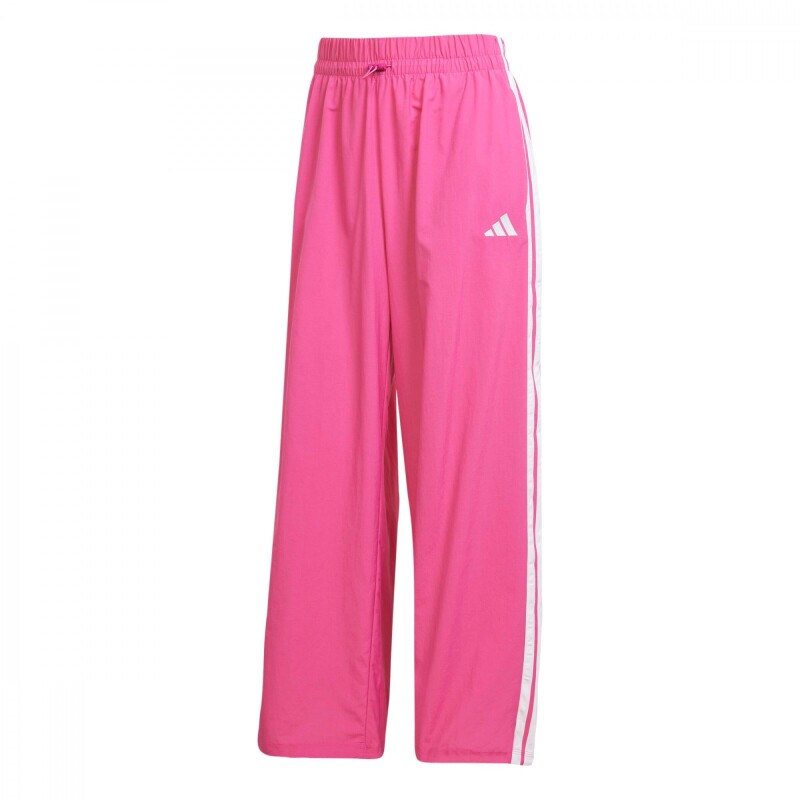 Pantalón Largo Essentials Lifestyle Woven Parachute 3 bandas de Mujer Rosado