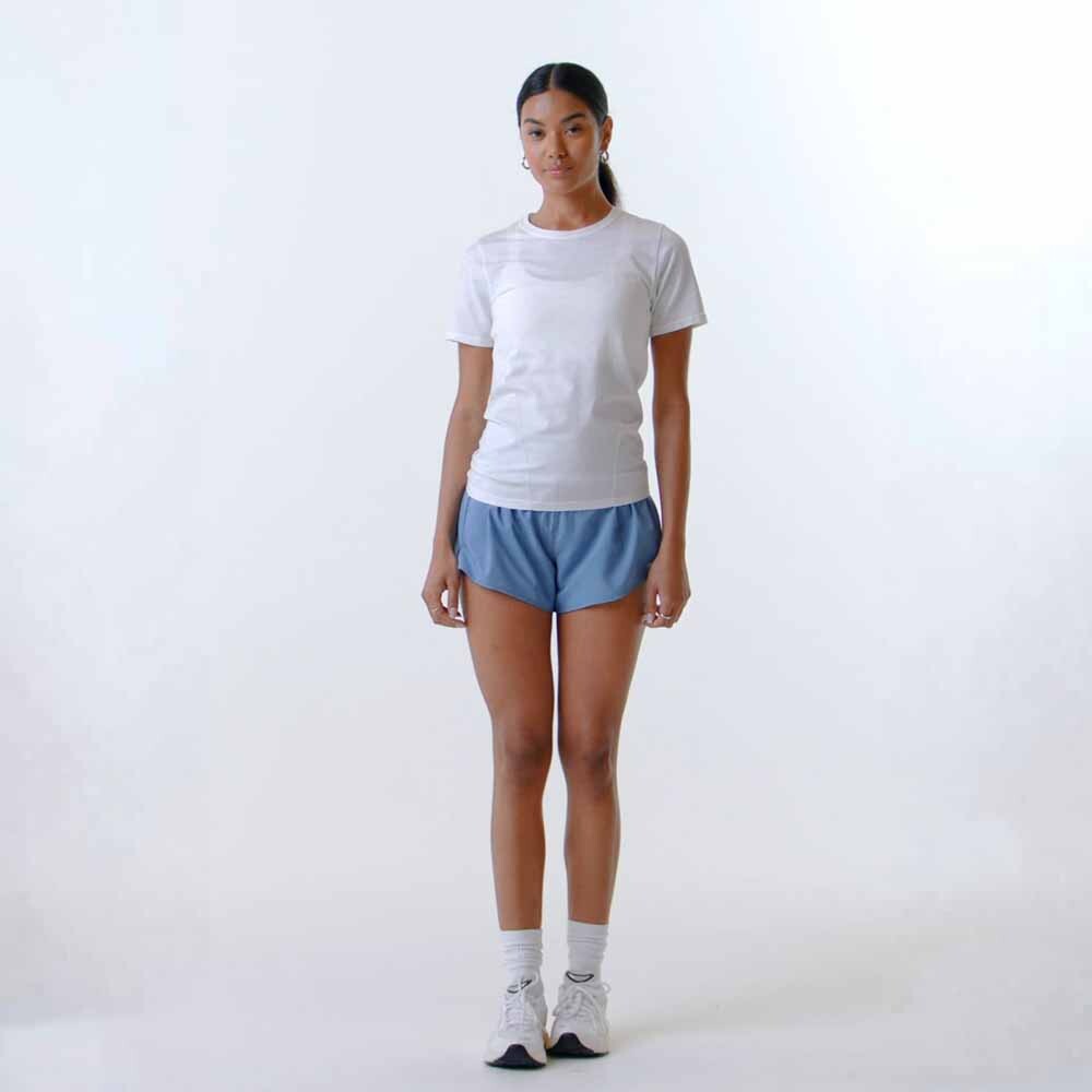 Top Feather Tech+ Short-Sleeve Mujer Deep Navy