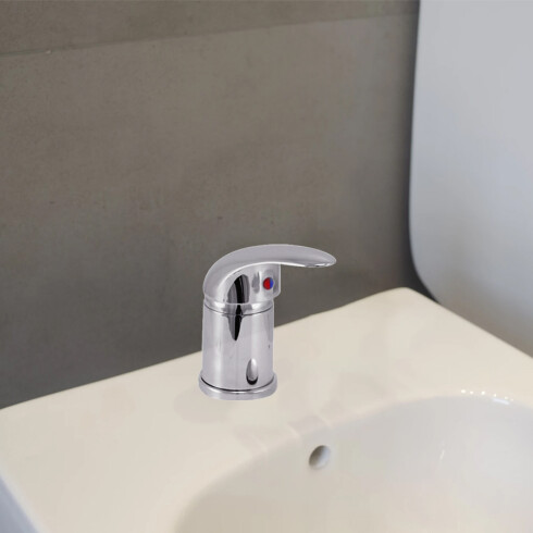 BIDET MONOCOMANDO 40MM S/TRANSF CON DUCHITA C/VOLANTE BLANCO
