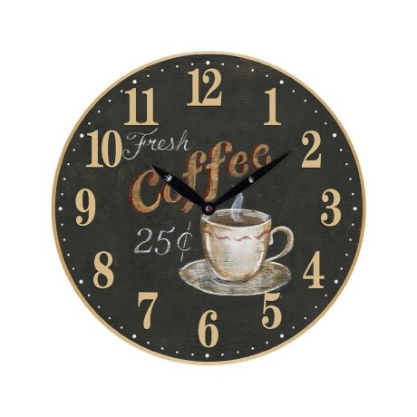 Reloj Analógico de Pared en MDF con Estampado Selecta 29cm Reloj Analógico de Pared en MDF con Estampado Selecta 29cm