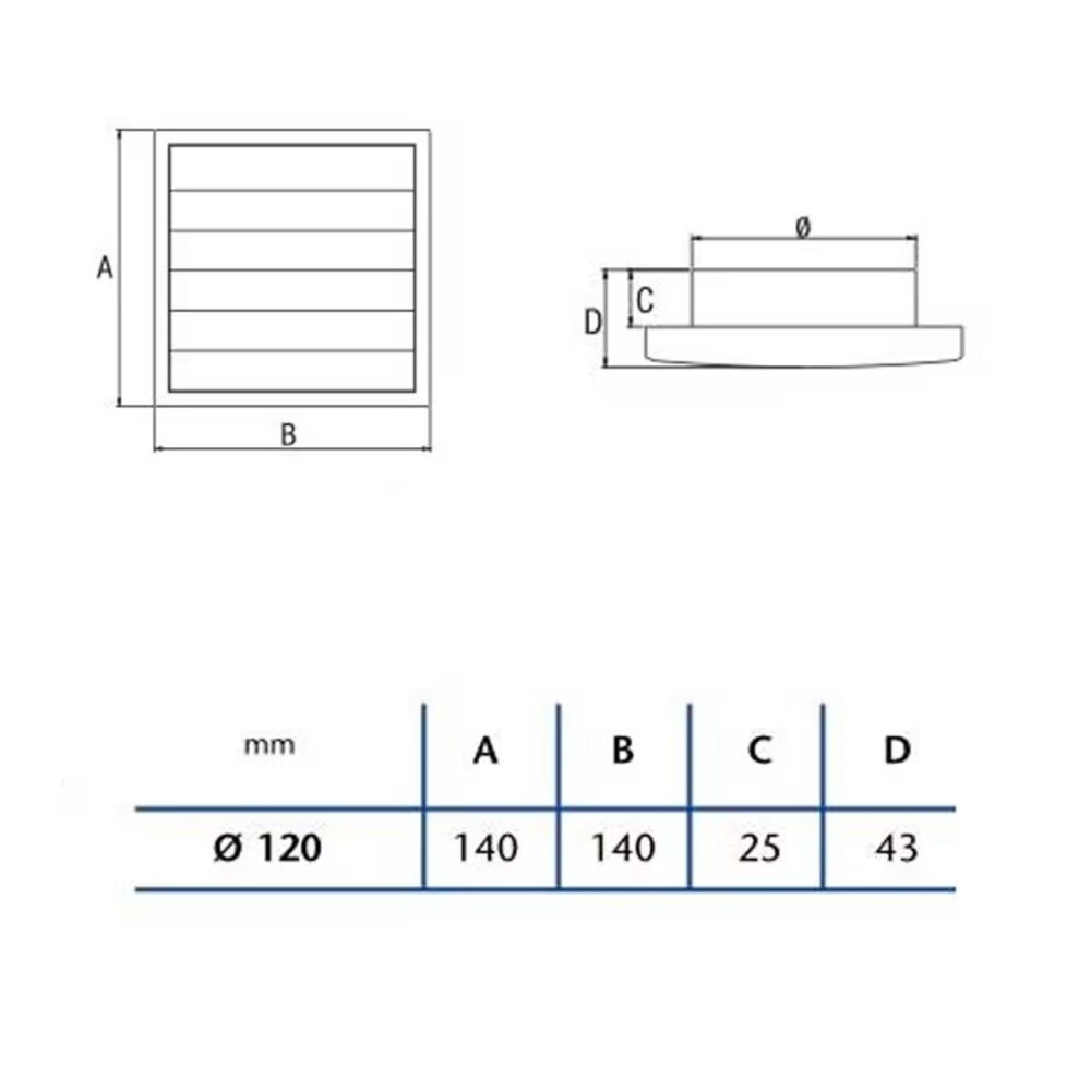 Persiana sobrepresión B-10/B-12 Persiana Sobrepresión B-10/b-12