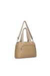 Cartera con bolsillo frontal Beige