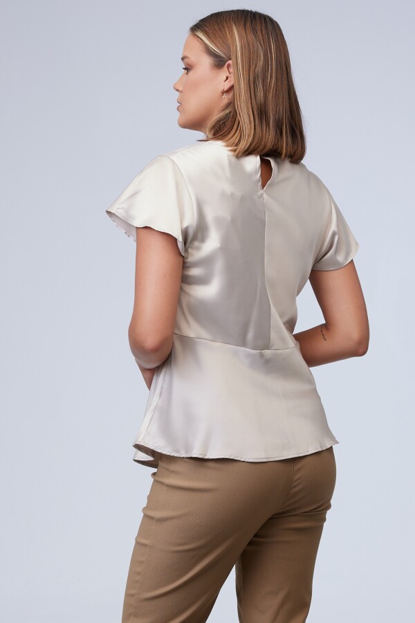 Blusa Saten BEIGE