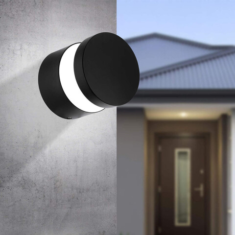 Aplique LED negro 11W IP44 Ø13,5 MELZO EG1105