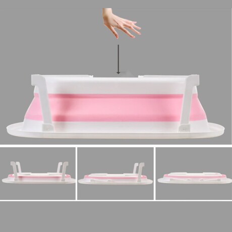 Baño Bañera Plegable Para Bebe Anti Frio Varios Colores Celeste