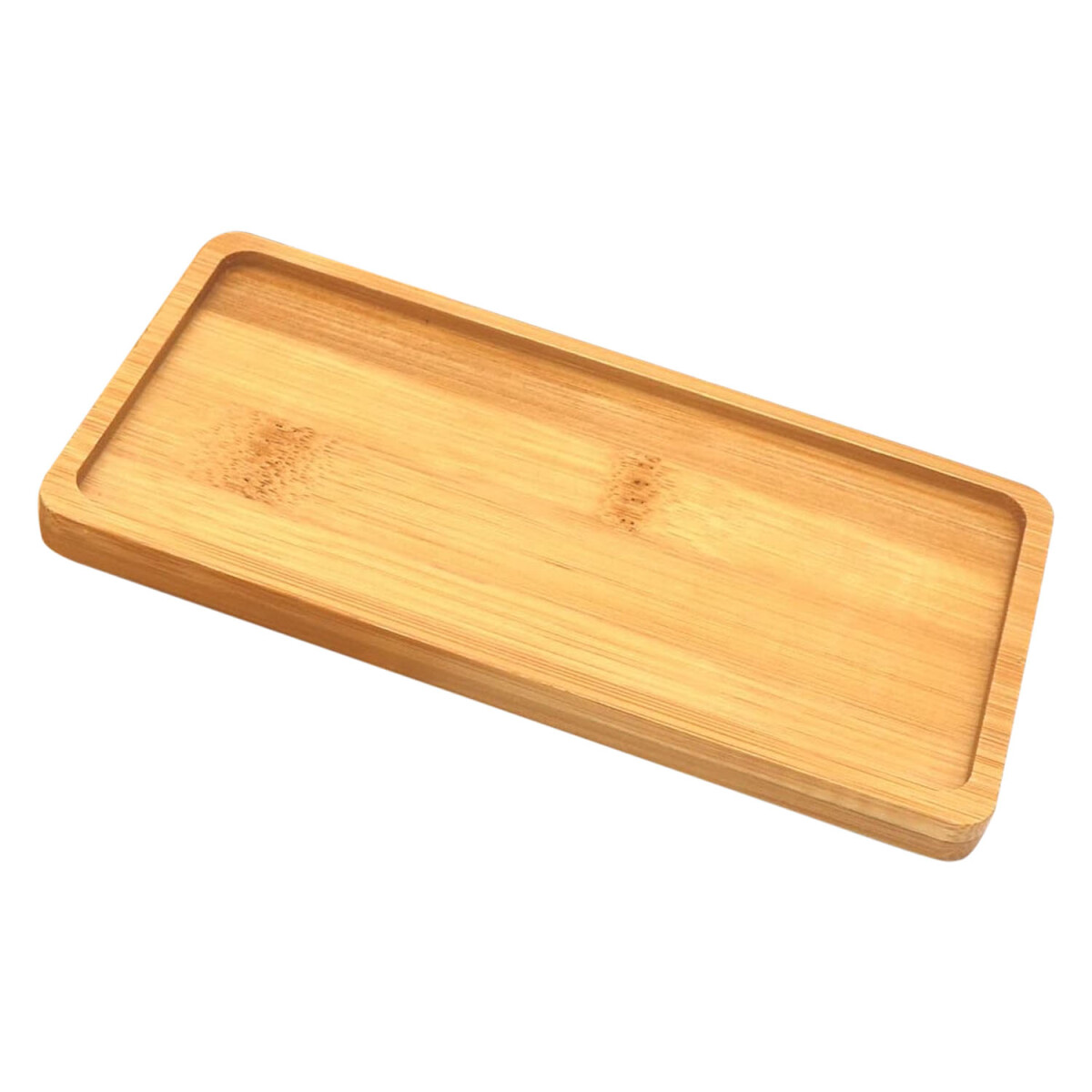 Bandeja de Bambú Rectangular para Servir 28x18x1.5Cm Natural - Natural 