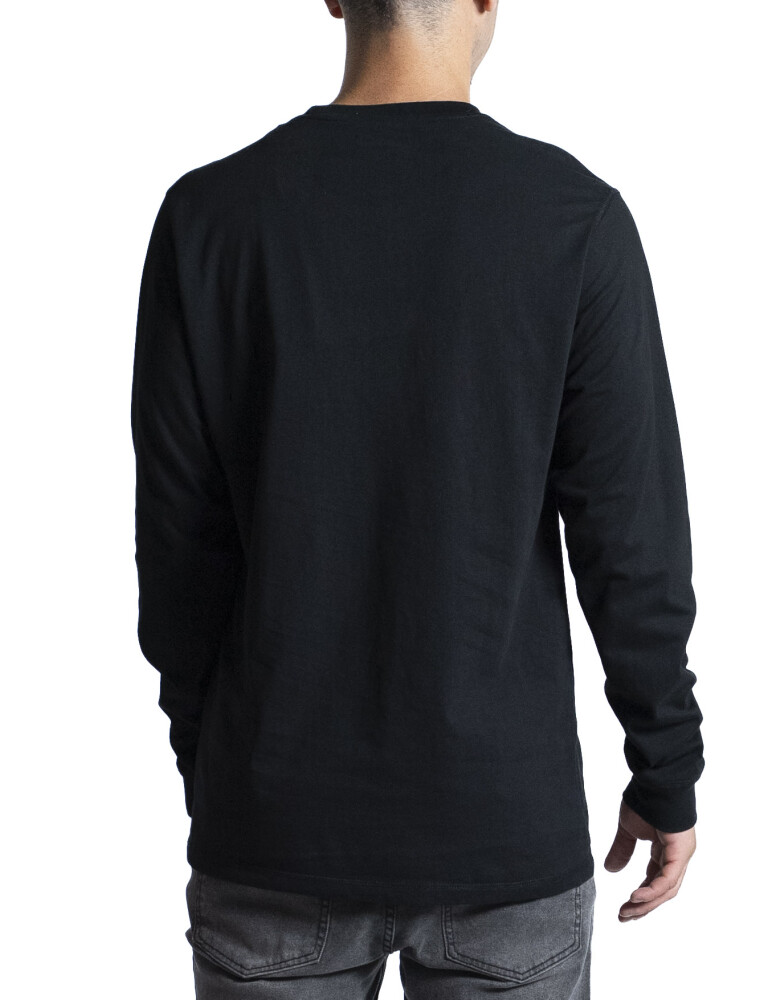Remera Manga Larga Algodón Negro