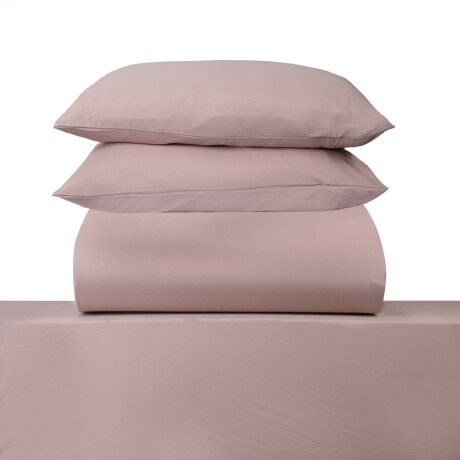 JUEGO DE SABANAS 2 PLAZAS POLIESTER MARRON PREWASHED TOSTADO