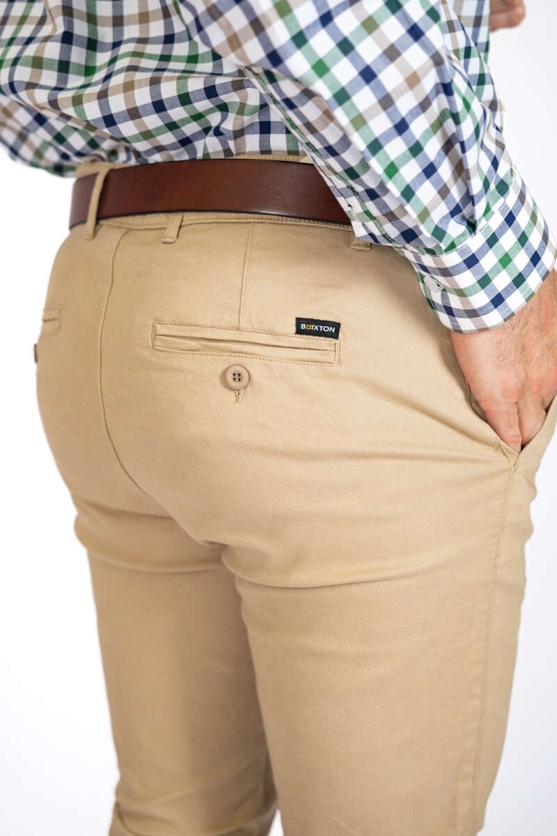 Pantalón Chino Brixton Beige