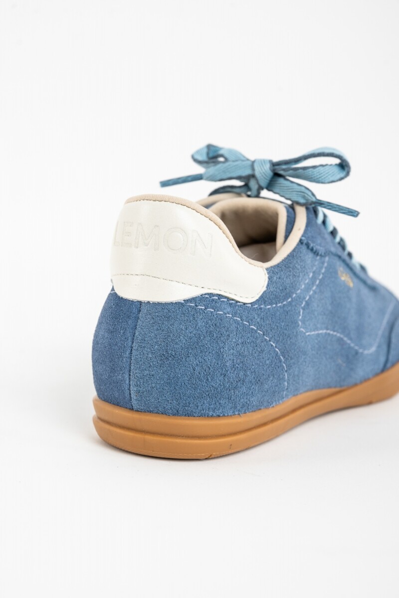 Zapatilla Gamuza Azul