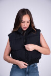 Chaleco puffer corto Negro
