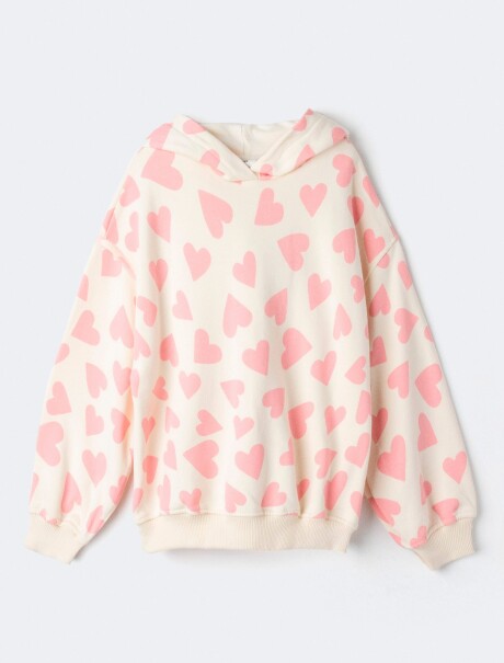 SUDADERA POLAR ESTAMPADA MULTICOLOR