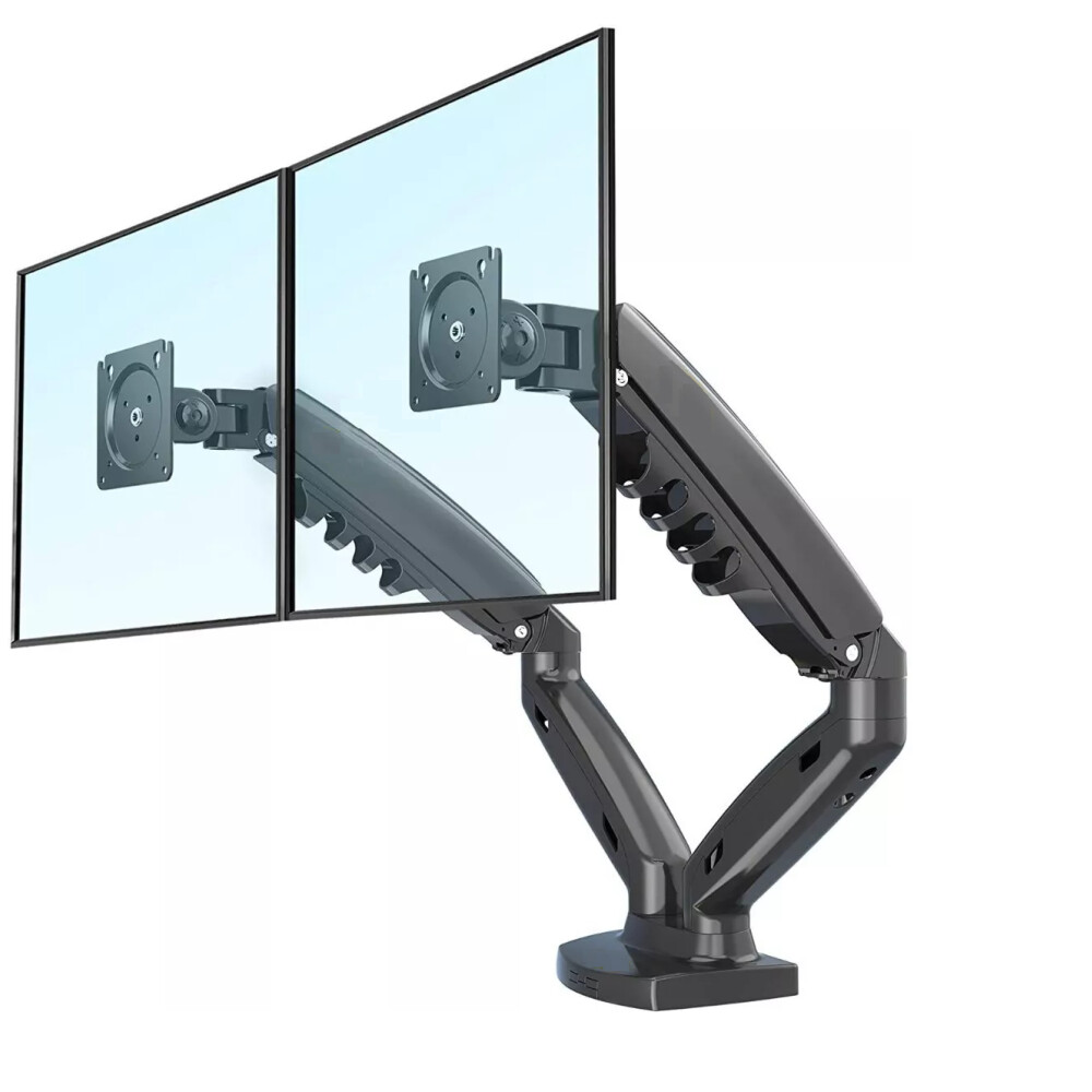 Soporte Móvil de escritorio para Doble Monitor De 17" A 30" Sistema a Gas Soporte Móvil de escritorio para Doble Monitor De 17" A 30" Sistema a Gas