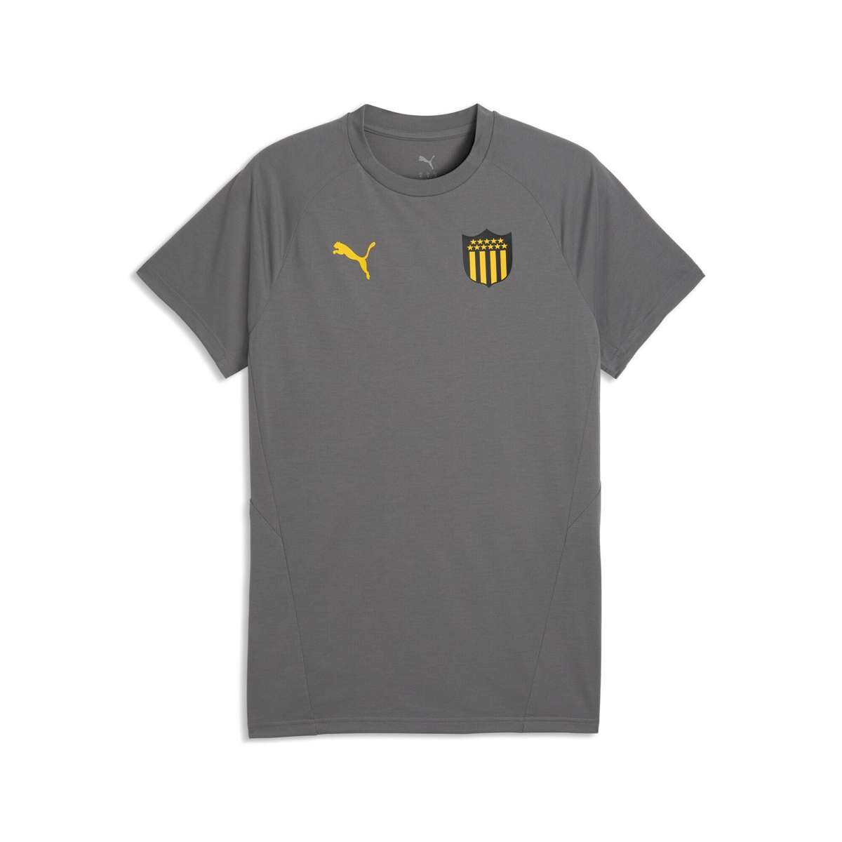 Remera Cap Evostripe Tee de Hombre - Gris 
