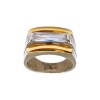 Anillo Mesa-Plata y Oro-Piedra Zirconia-AN5003 conpiedra