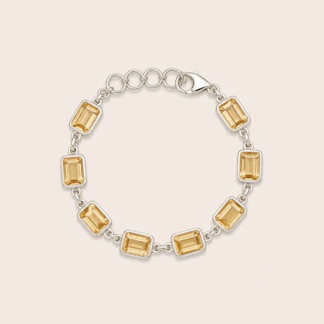Pulsera Burkina Nª2 Citrino - Plata 925 Pulsera Burkina Nª2 Citrino - Plata 925