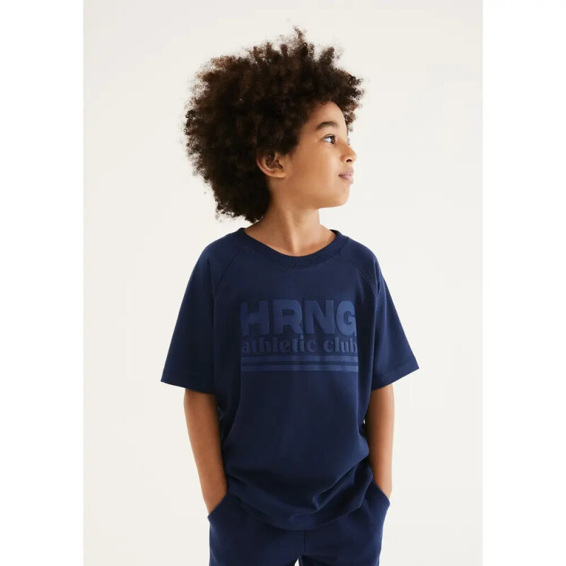 CAMISETA MM MASC AZUL ESCURO