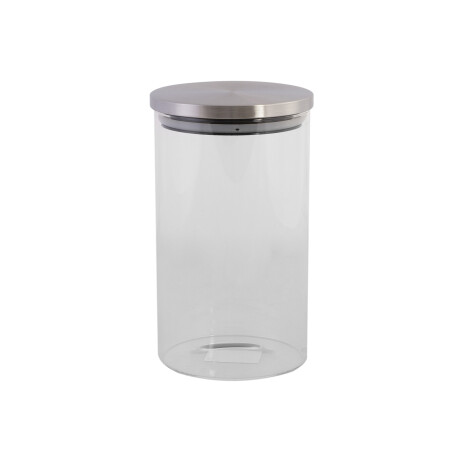 FRASCO DE VIDRIO CON T TRANSPARENTE ACERO Y VIDRIO MF22
