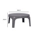 2 Sillones Skarpo + Mesa redonda Puket GRIS