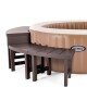 INTEX JUEGO DE 2 BANCOS + 2 MESAS AUXILIARES PARA PURE SPA Intex Juego De 2 Bancos + 2 Mesas Auxiliares Para Pure Spa