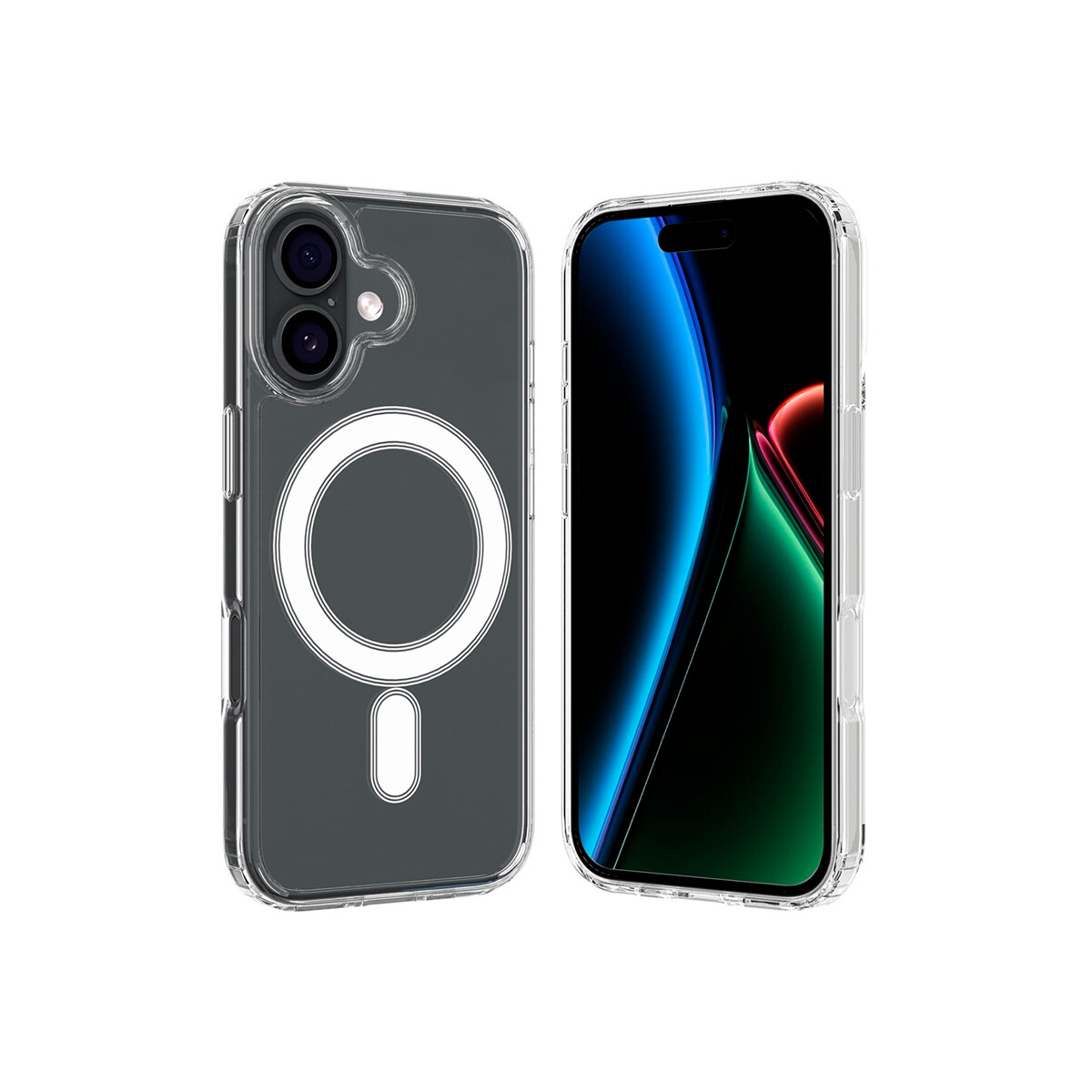 Protector rígido para iPhone 17 transparente con MagSafe 