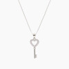 Cadena con dije de llave en plata 925 y circonias Cadena Con Dije De Llave En Plata 925 Y Circonias