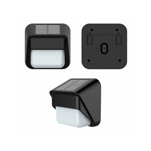 Aplique pared solar 40Lm/W negro cálido 85x85x52 IX4920