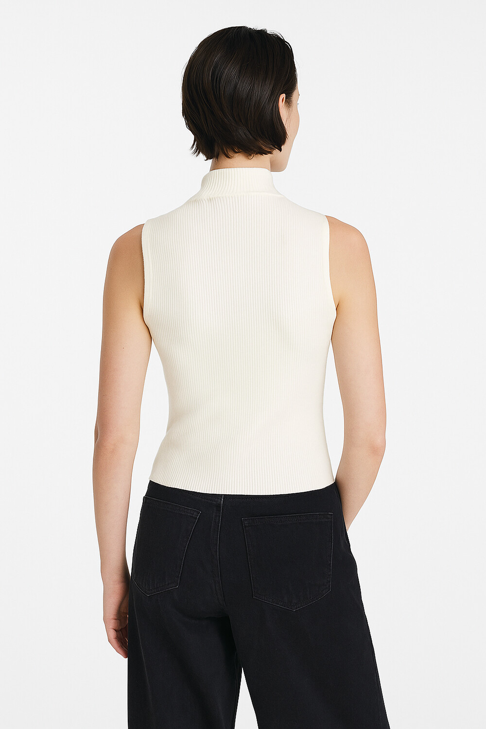 Musculosa Poile Marfil / Off White