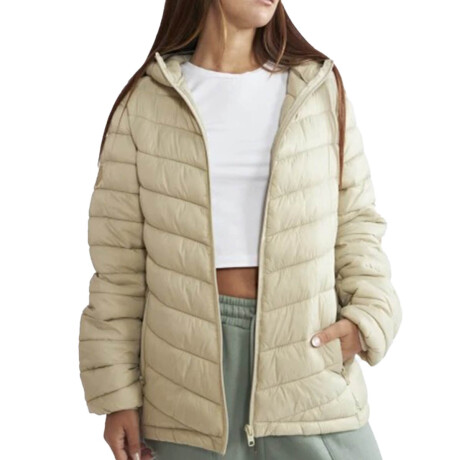 Campera Dama Inflada North Sails N+ Excelente Abrigo Beige