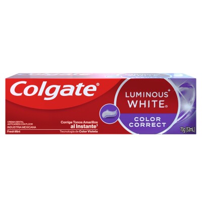 Pasta De Dientes Colgate Luminous White Color Correct 70 Grs. Pasta De Dientes Colgate Luminous White Color Correct 70 Grs.
