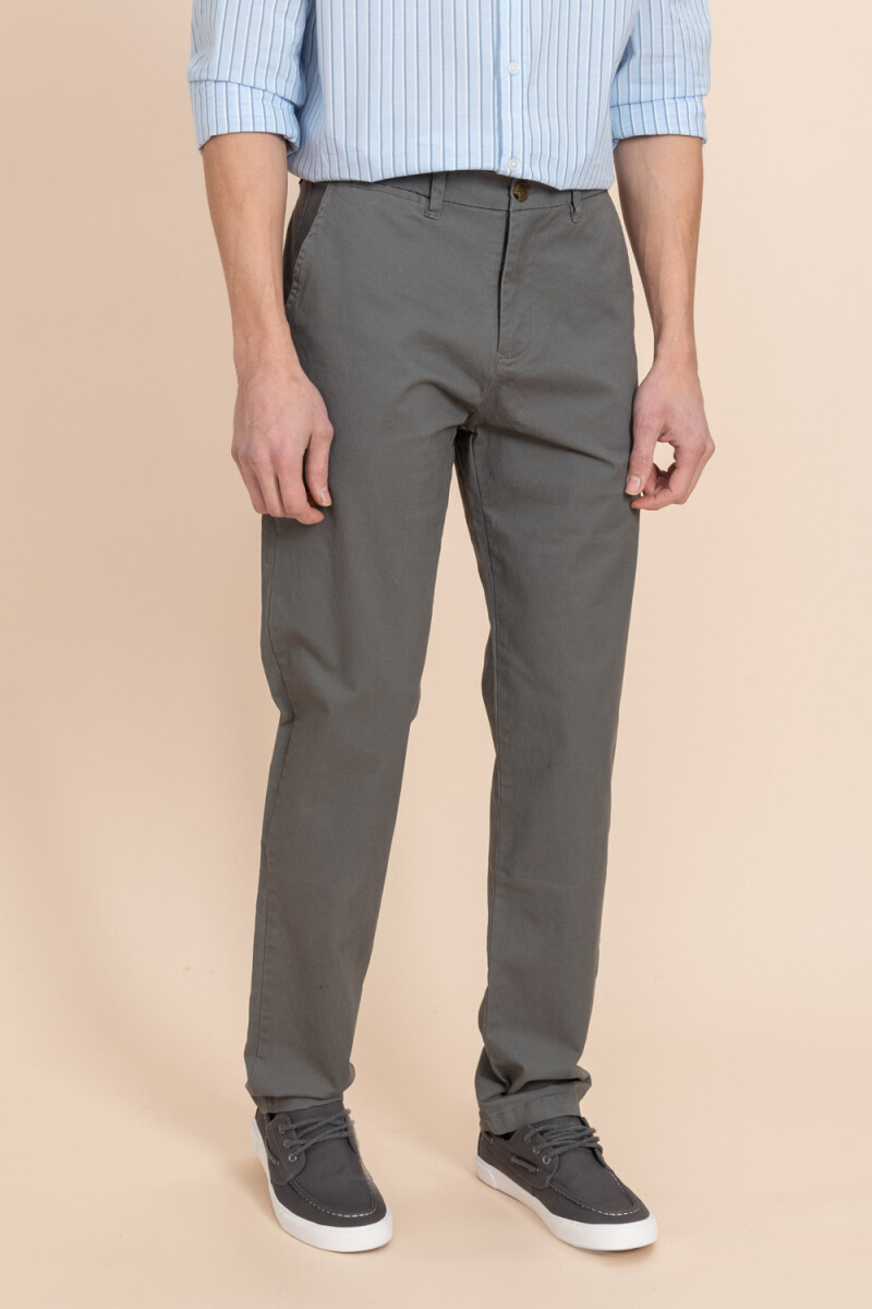 Pantalón chino Gris