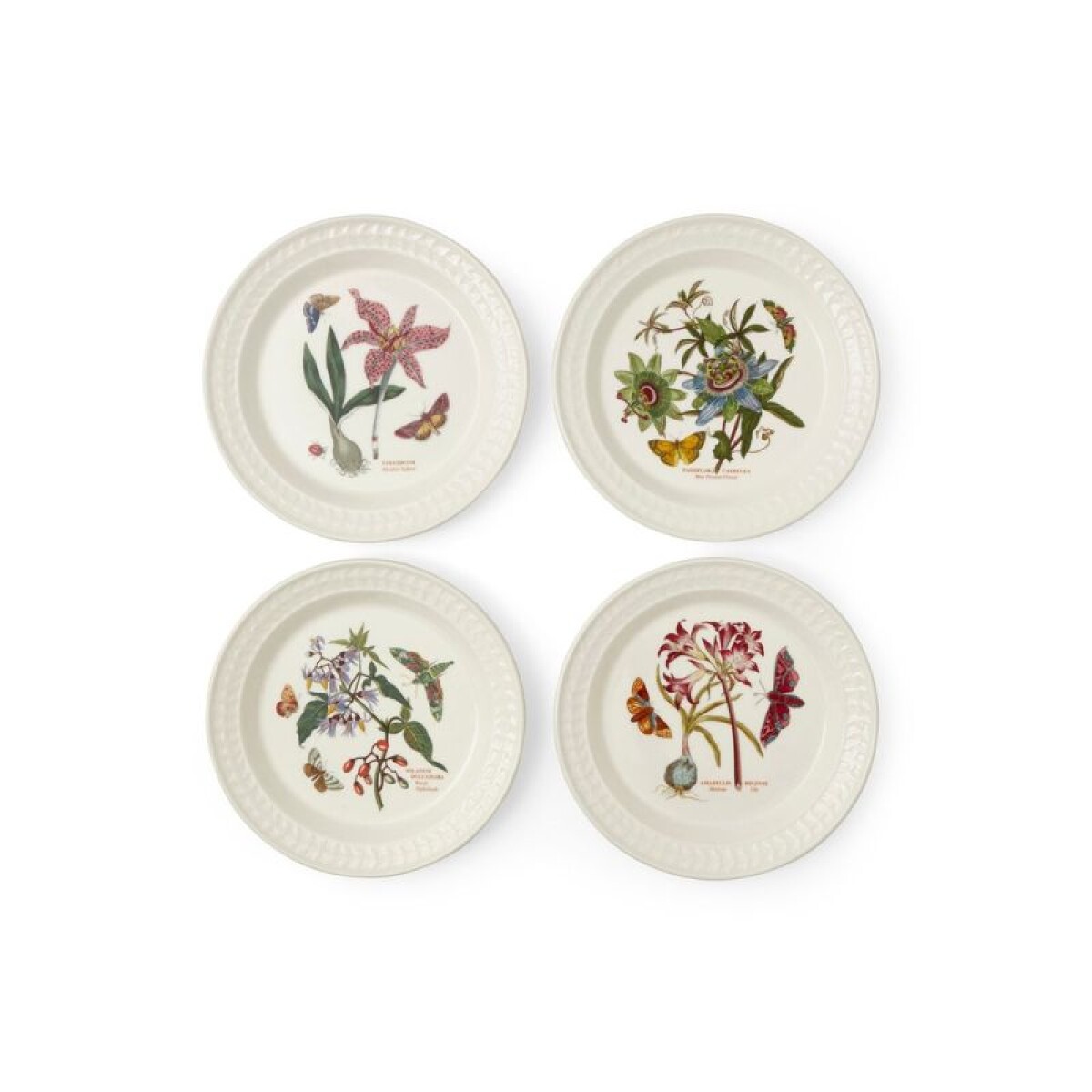 PORTMEIRION BOT HARMONY PLATOS SET X4 STONE 