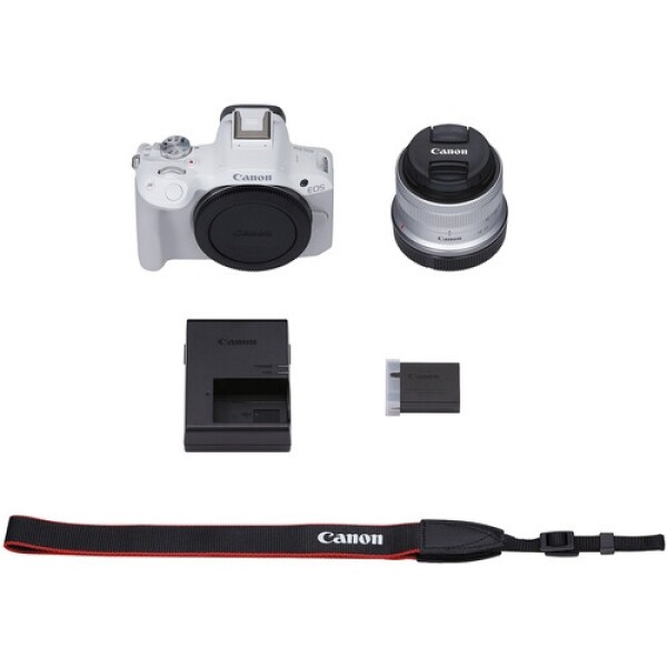 Cámara Mirrorless Canon Eos R50 Con Lente 18-45mm Blanca CAMARA CANON EOS R50 18-45MM