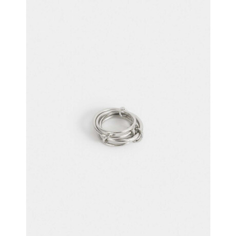 Anillo De Metal Plateado