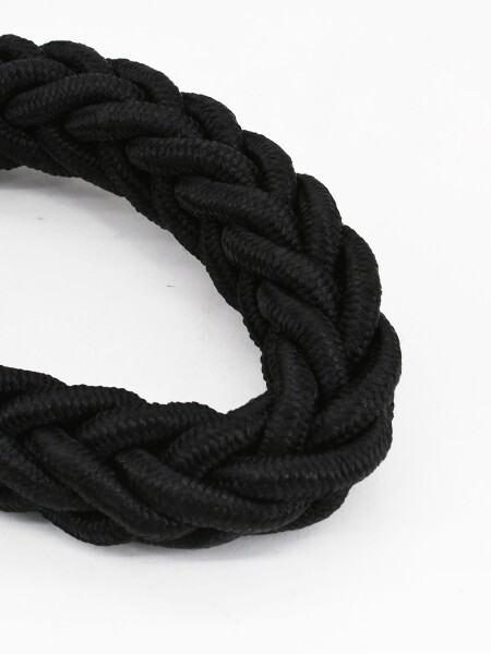 COLLAR Y CORREA TRENZADA NEGRO