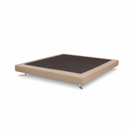 BOX 2 PLAZAS CUERO NATURAL-BEIGE BX203