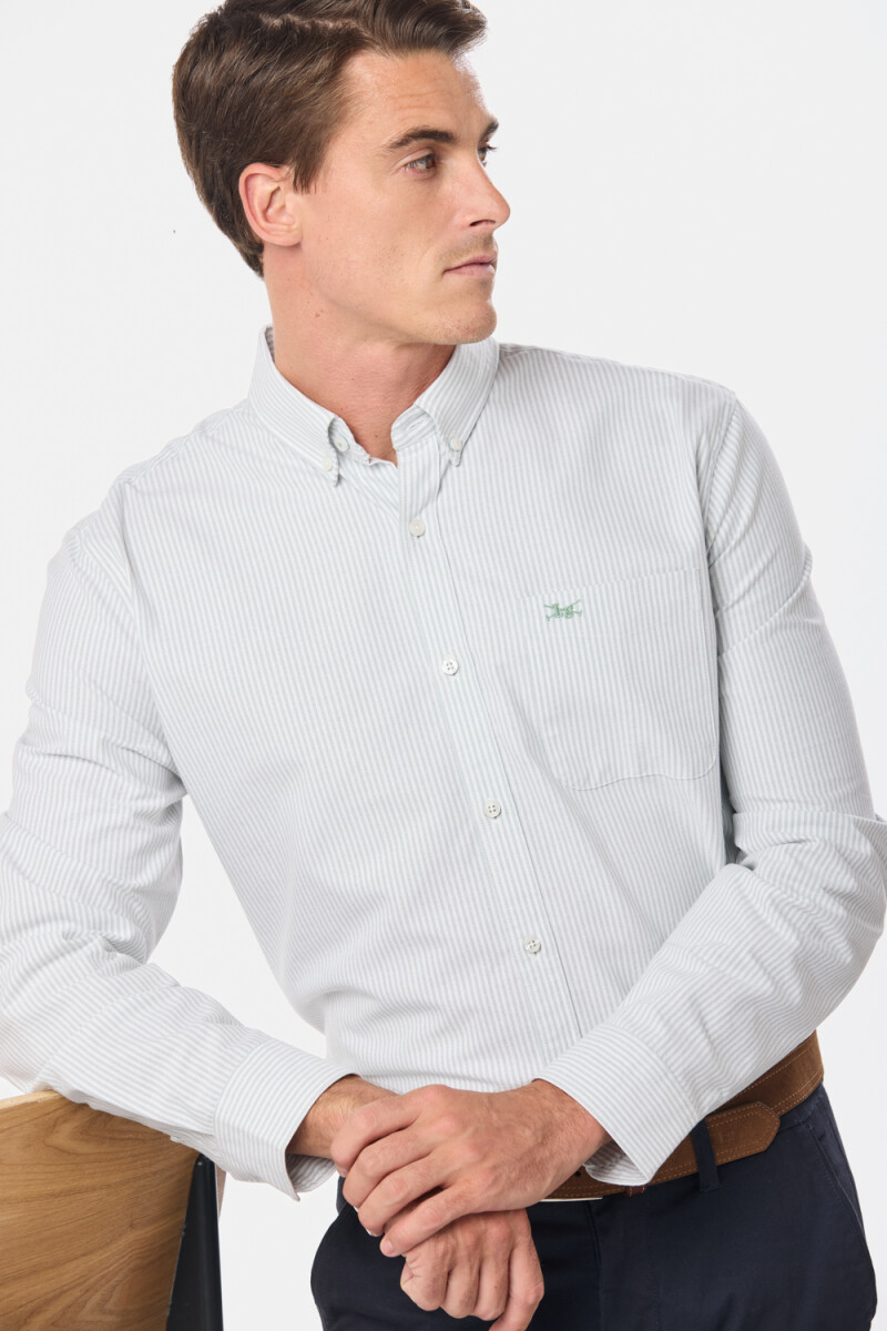 CAMISA OXFORD - Verde 