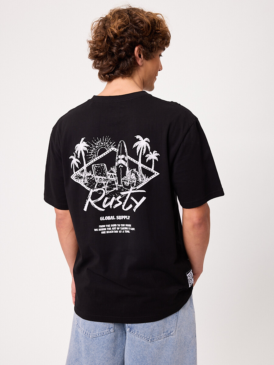 T-SHIRT OSLAS RUSTY - Negro 
