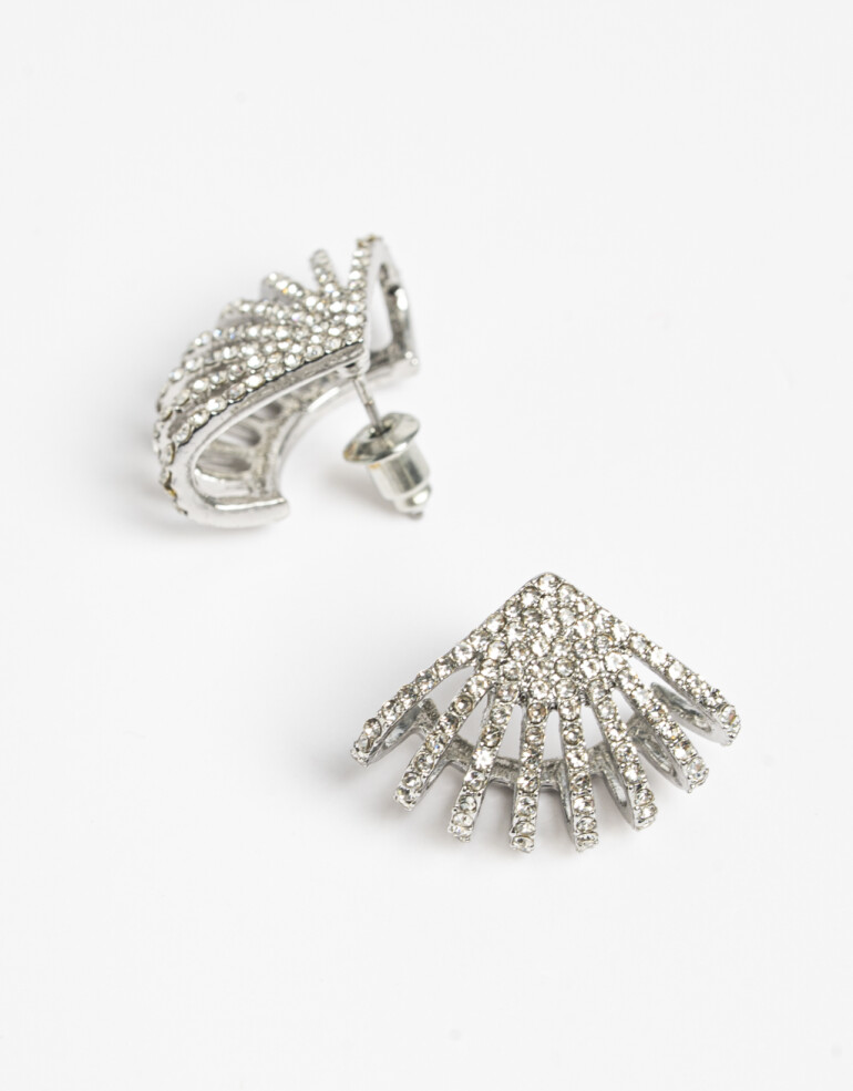 Aros Pasantes Strass Aros Pasantes Strass - Cristal