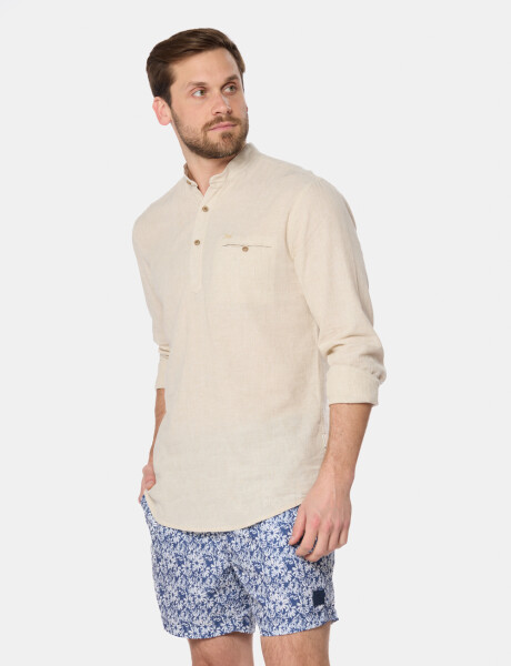 SHORT DE BAÑO ESTAMPADO Azul