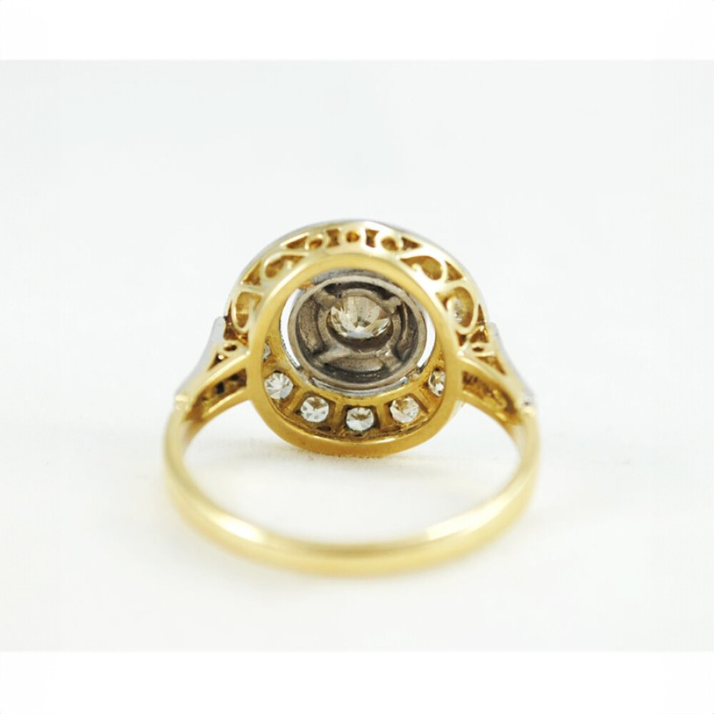 Anillo Oro 18K, Platino Y Brillantes Anillo Oro 18K, Platino Y Brillantes