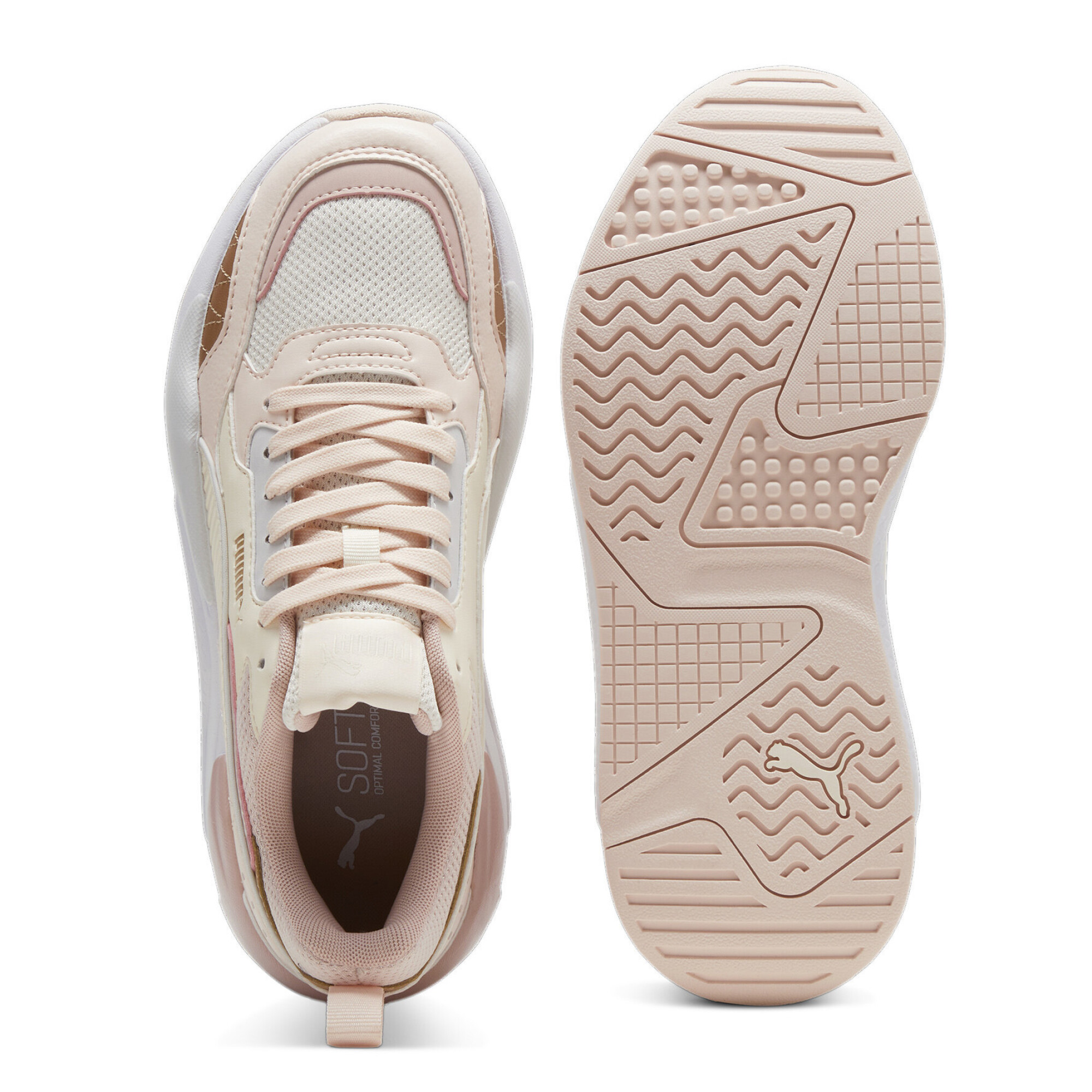 Tenis puma rosa con dorado dama on sale
