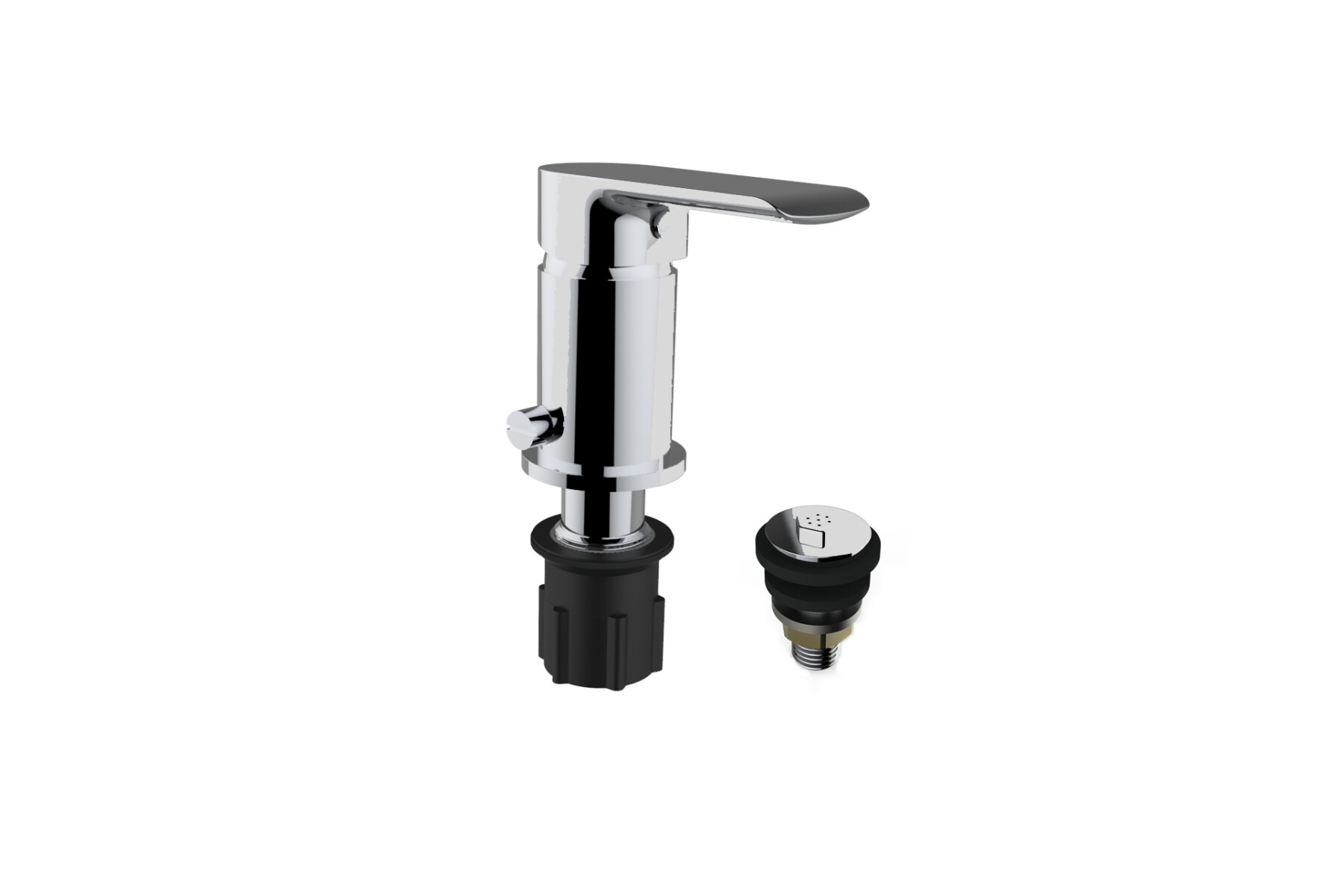 Griferia De Bidet Monocomando Cromo Aqualia Alassio 
